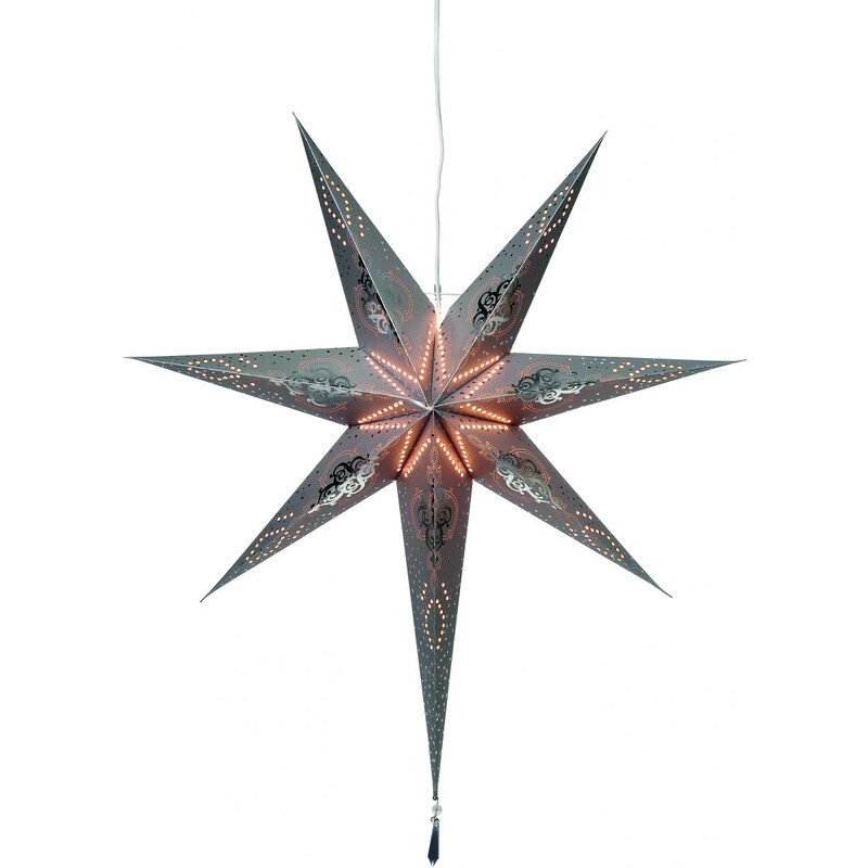 Star Trading Závěsná svítící hvězda z papíru Skimra