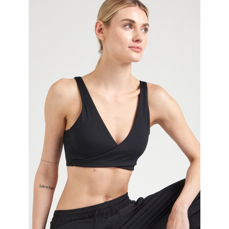 NIKE Sportovní top šedá / černá
