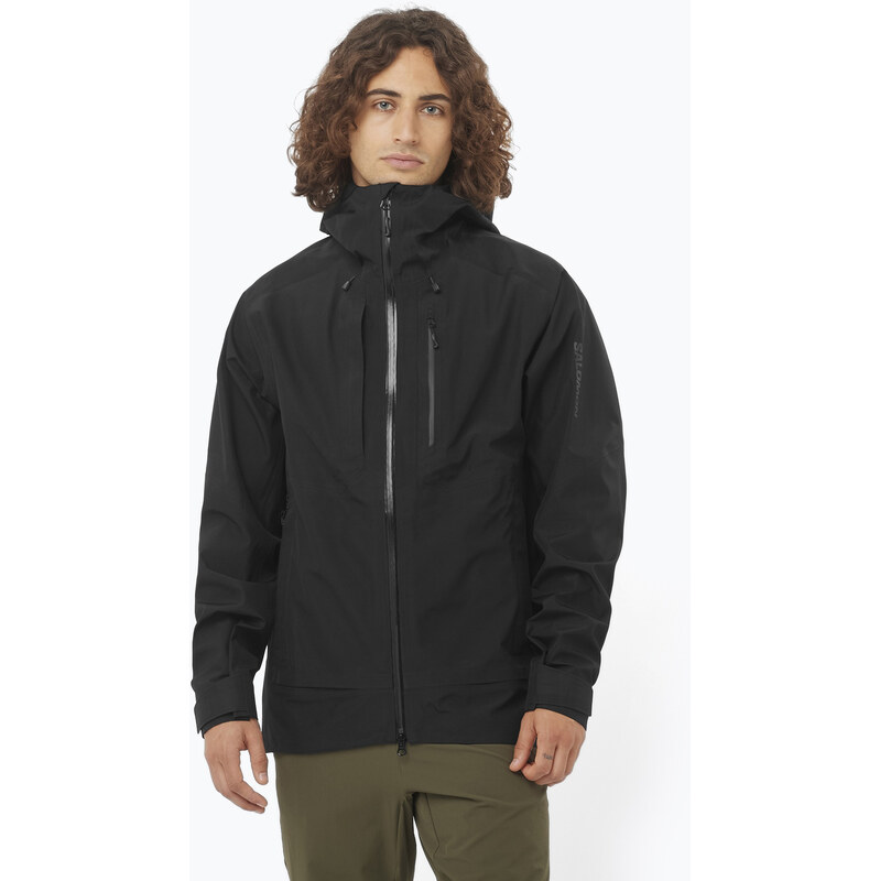 Pánská softshellová bunda Salomon Outline 3l GTX deep black