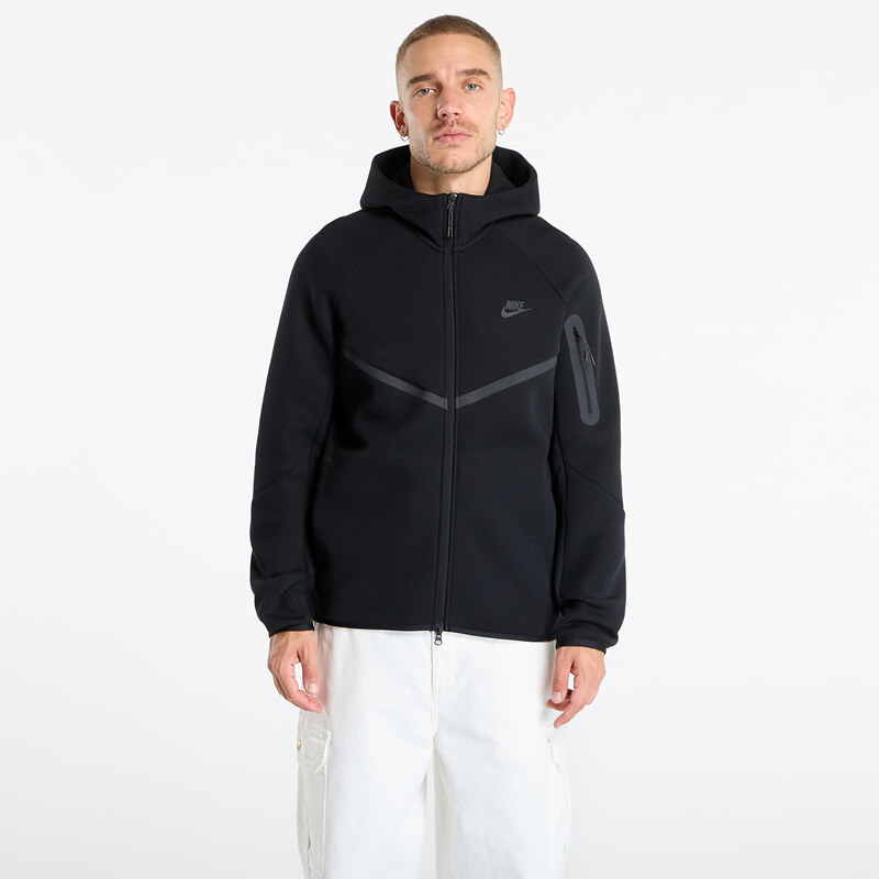 Mikina Nike Tech Mens Fleece Windrunner Full-Zip Jacket Black/