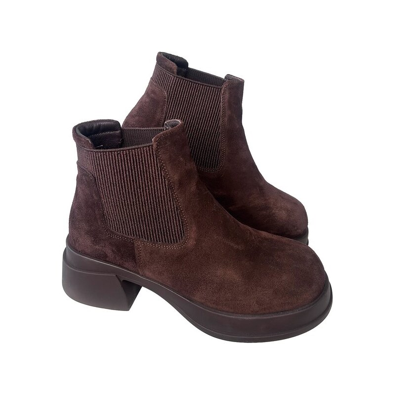 Dámská kotníková obuv PS SIMONE 25-1301 hnědá 108436236