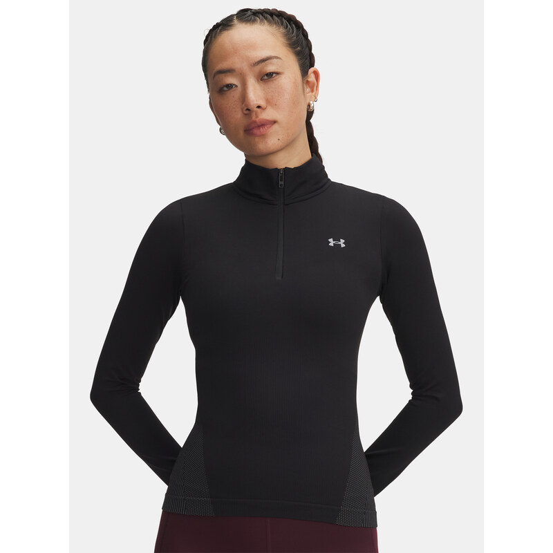 Dámské tričko Under Armour UA Vanish Seamless 1/4 Zip-BLK -