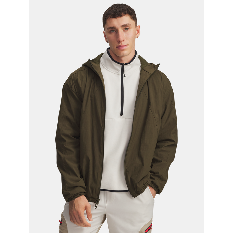 Pánská bunda Under Armour UA Unstoppable Txt Woven Jkt-GRN -
