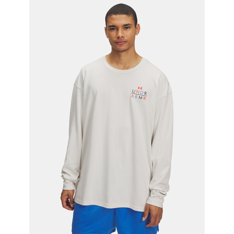 Pánské tričko Under Armour UA HWT MODERN SPORT OS LS-WHT -