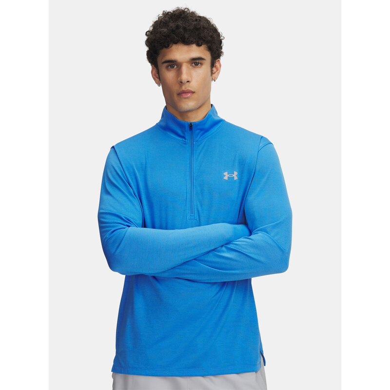 Pánské tričko Under Armour UA LAUNCH 1/4 ZIP-BLU - Pánské