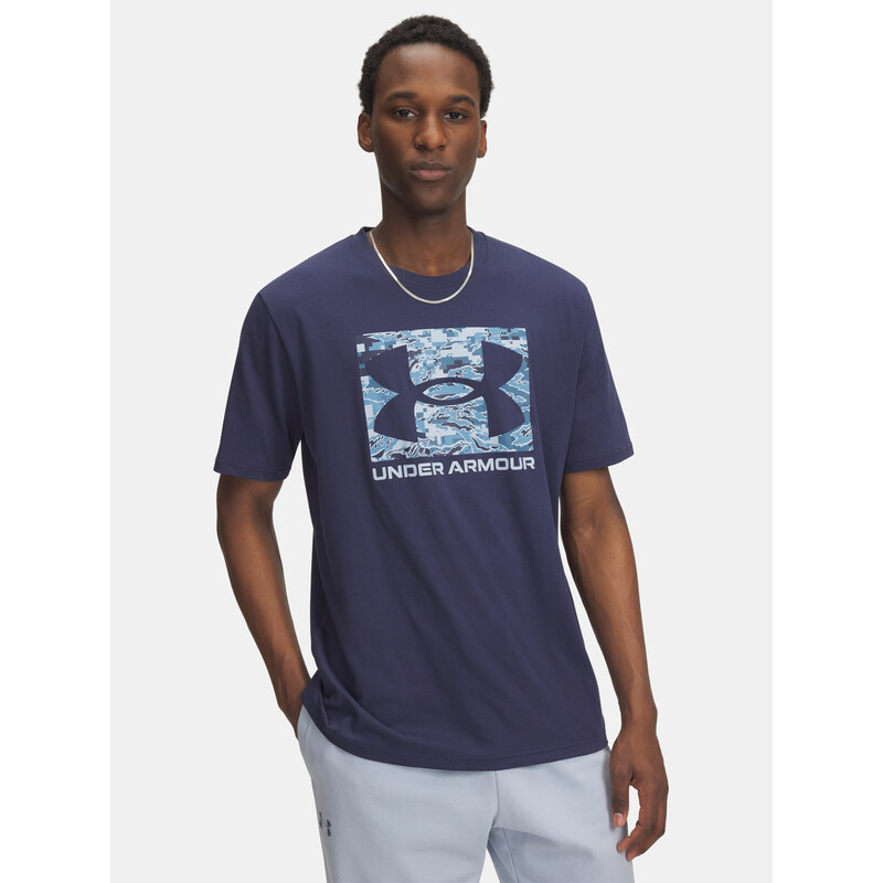 Pánské tričko Under Armour UA ABC CAMO BOXED LOGO SS-BLU -
