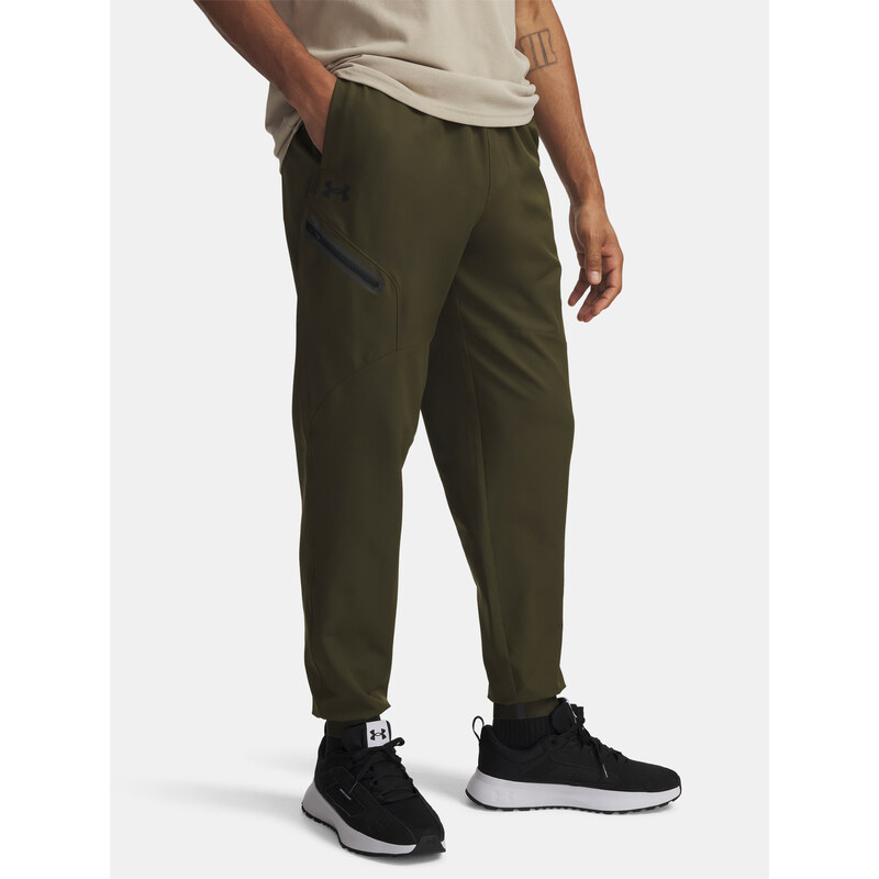 Pánské tepláky Under Armour UA Unstoppable Woven Jogger-GRN -