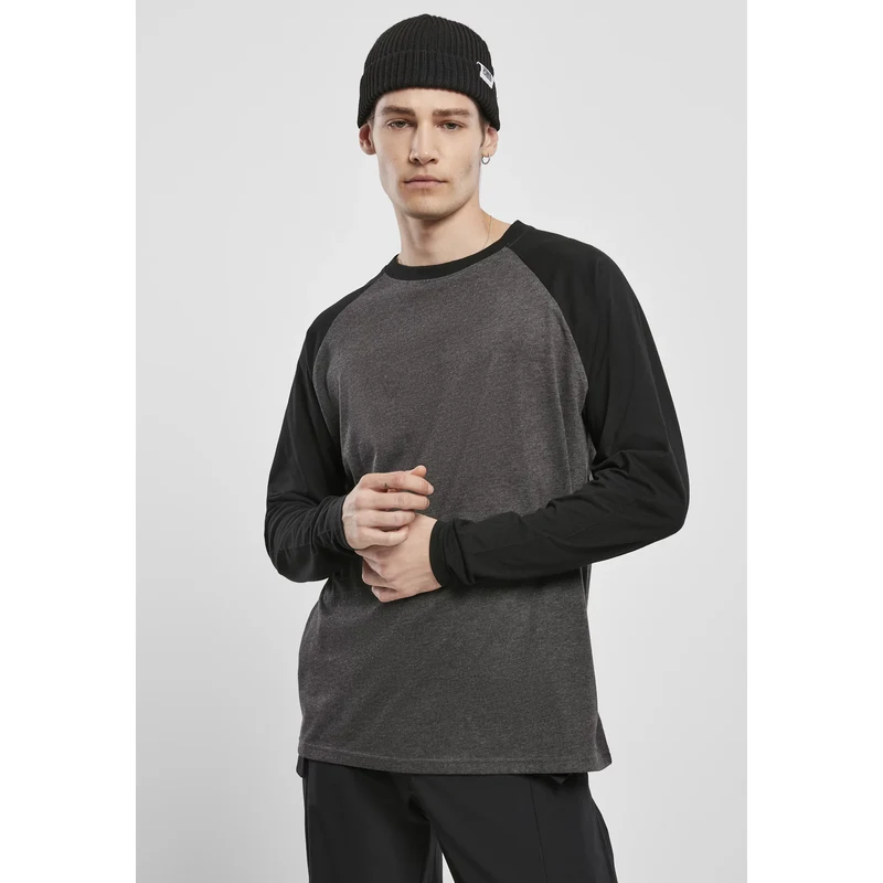 Urban Classics Raglan Contrast LS uhl/černá