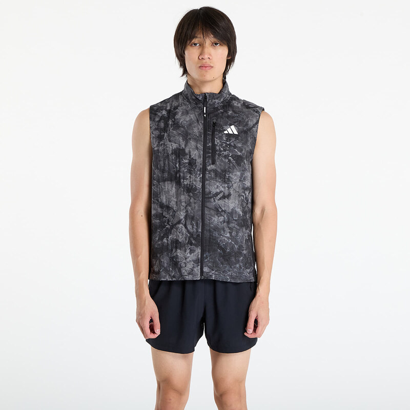 adidas Performance Vesta adidas Own The Run Spray Dye Vest Grey