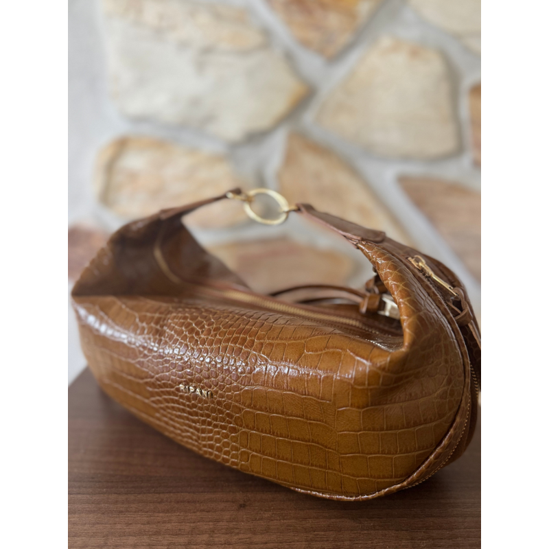 Ripani kabelka Gertrude croco cuoio 108440037