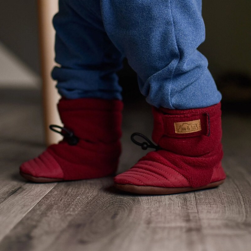 Jan & Jul Stay-Put Cozy Booties BSA-MRN Maroon 108440615