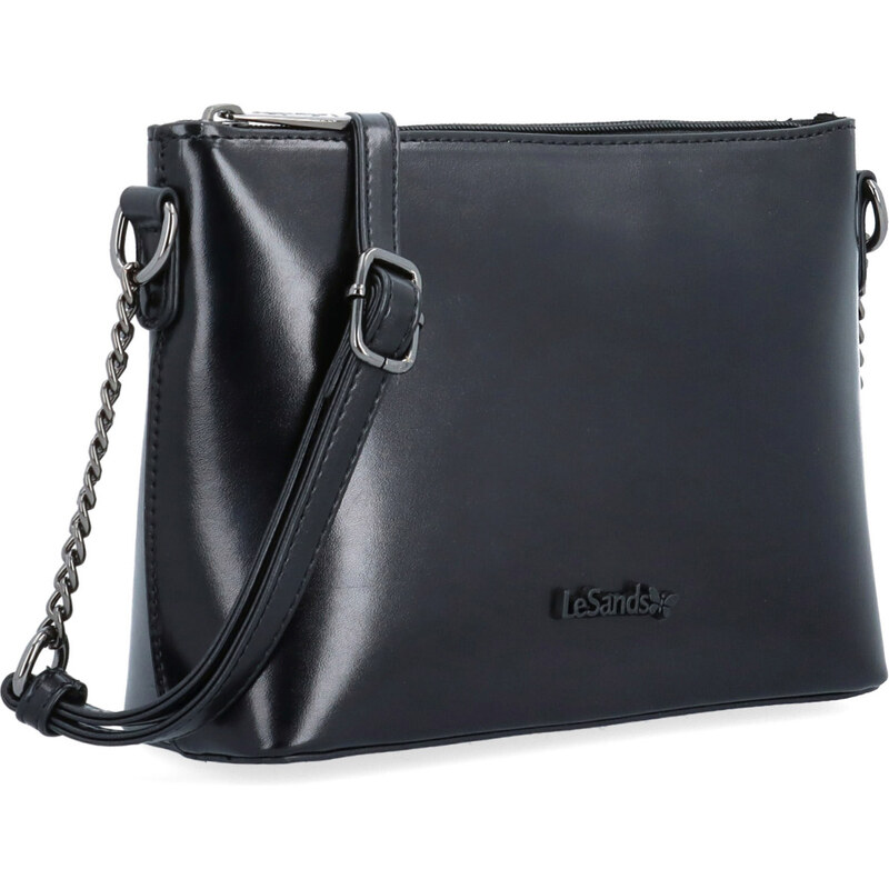Kabelka ze syntetické kůže crossbody Le Sands černá 4379 C