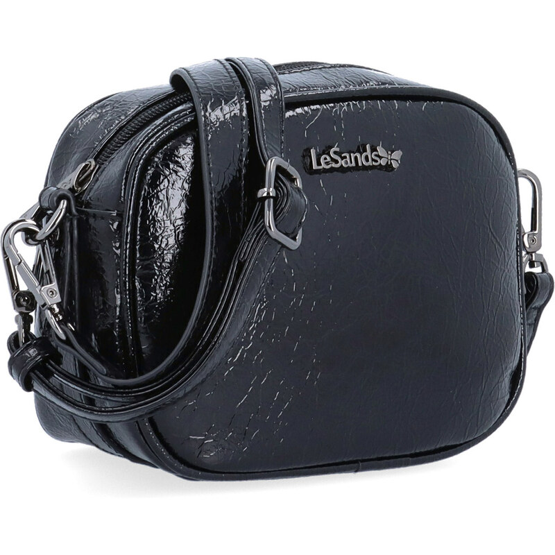 Kabelka ze syntetické kůže crossbody Le Sands černá 4372 C