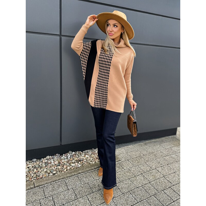 Fashionweek Dámský svetr s rolákem oversized IT-NERBAL