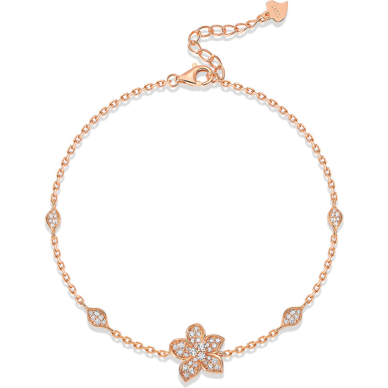 Olivie Stříbrný náramek BARBORKY ROSE 9870