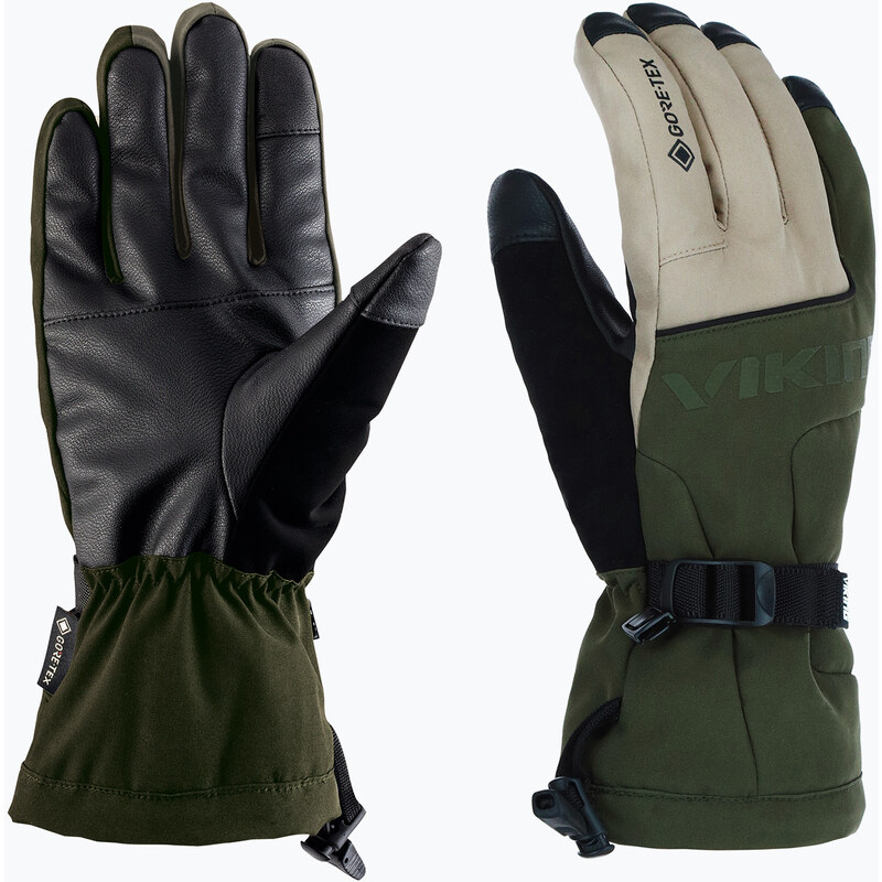 Pánské lyžařské rukavice Viking Hudson Gore-Tex Freeride olive