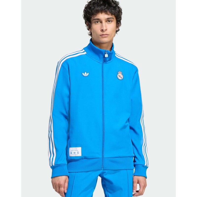 adidas Originals Real madrid terrace icons track top in blue