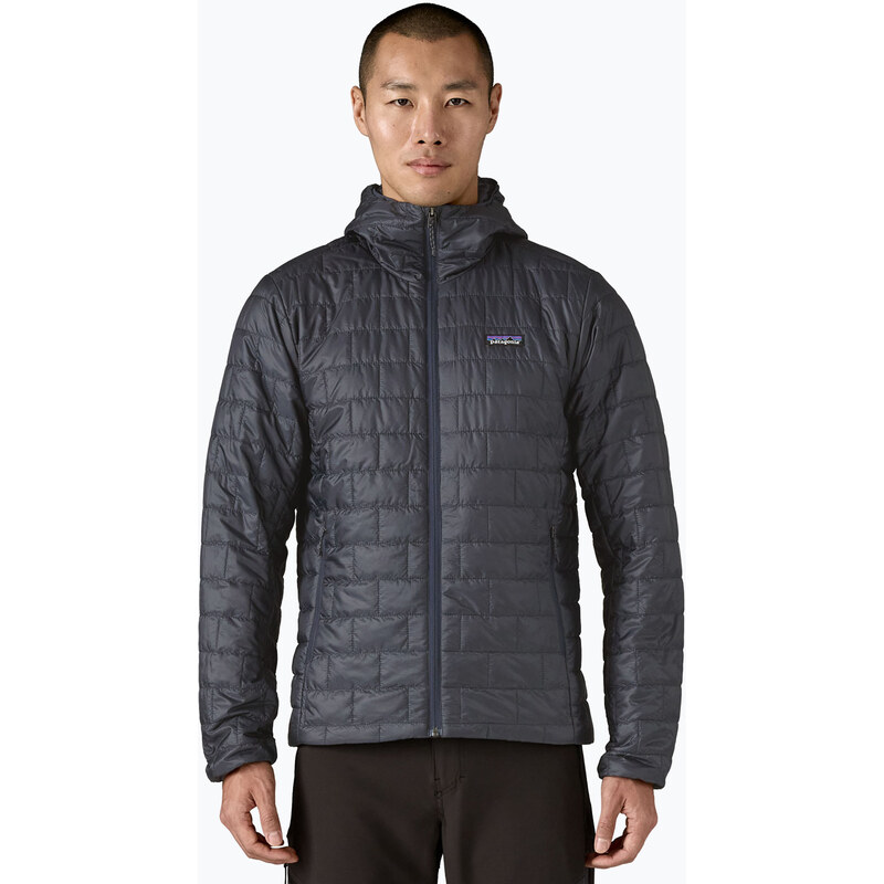 Pánská péřová bunda Patagonia Nano Puff Hoody smolder blue