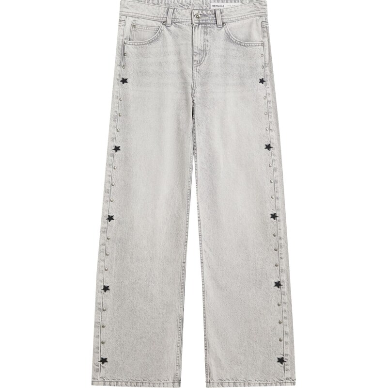 Bershka Džíny světle šedá 108713509