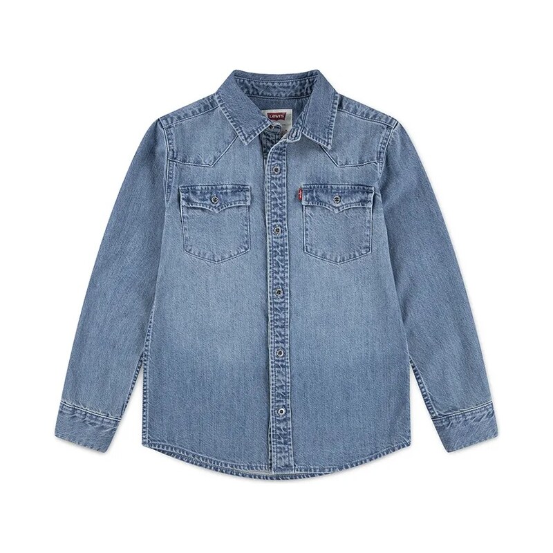Levis Dětská bavlněná košile Levis NEW BARSTOW WESTERN SHIRT