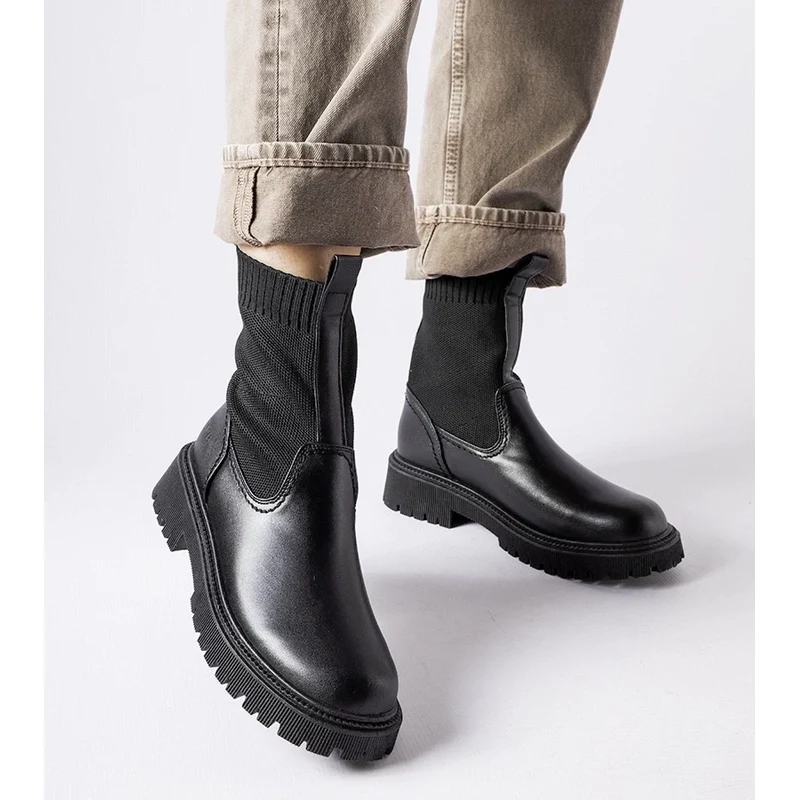 Black slip-on ankle boots Big Star 108450485