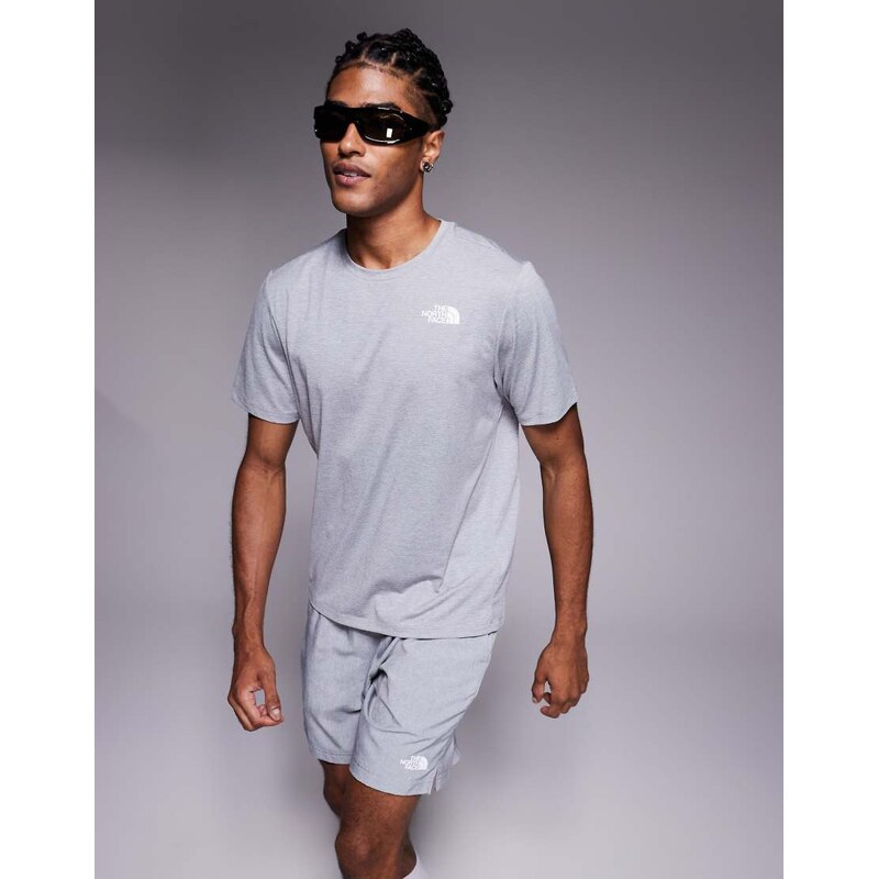 The North Face Training 24/7 logo t-shirt in grey