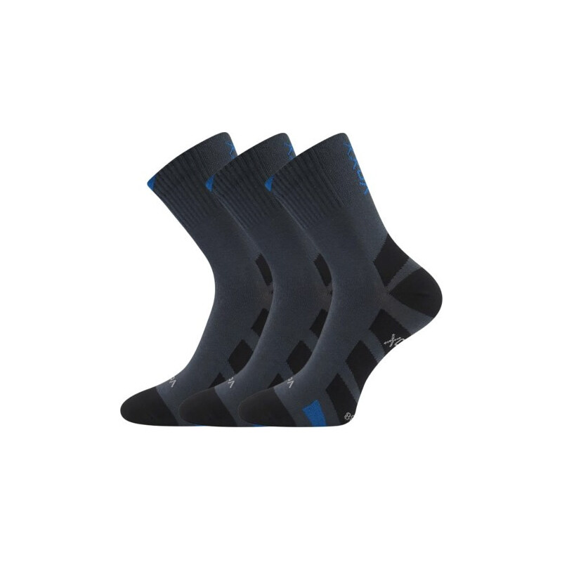 3PACK ponožky VoXX tmavě šedé (Gastl) 62522620