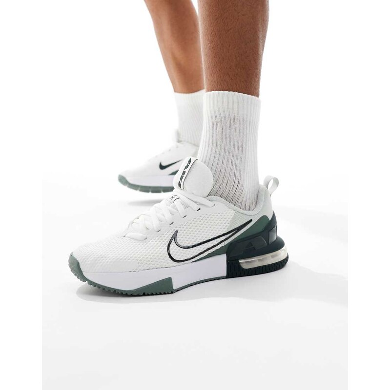 Nike Training Air Max Alpha 6 trainers in off white and green