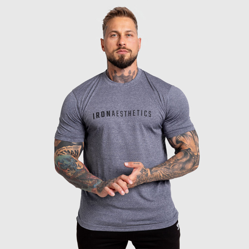 Pánské sportovní tričko Iron Aesthetics Flow, navy