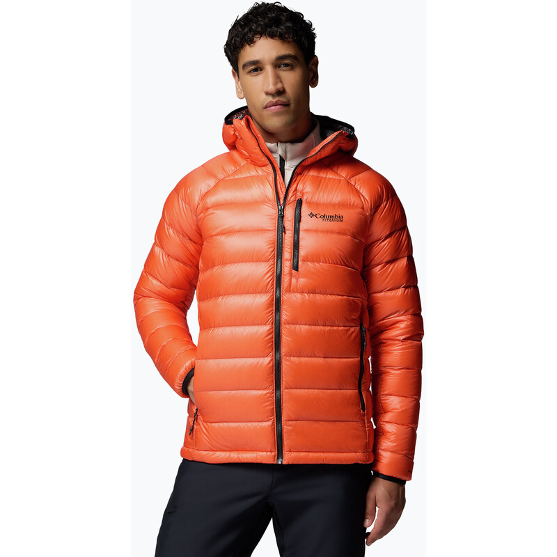 Pánská péřová bunda Columbia Arctic Crest Down Hooded zing