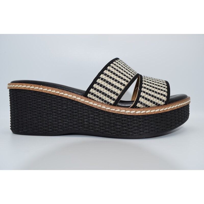 Lola Canales dámský pantofel 25029 šedočerná
