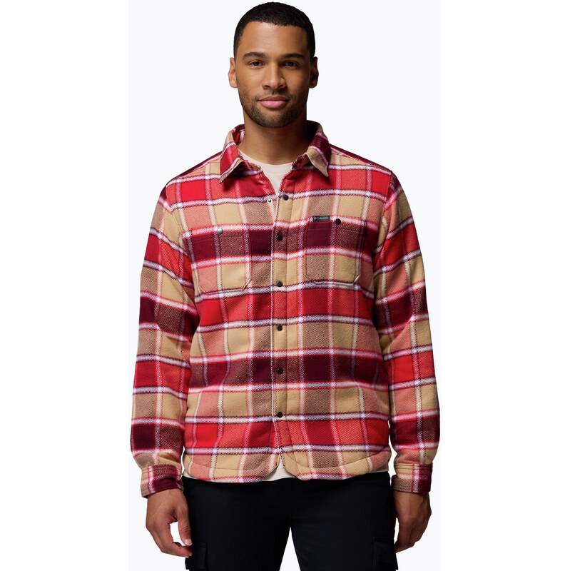 Pánská košile Columbia Windward II rich wine trapper windowpane
