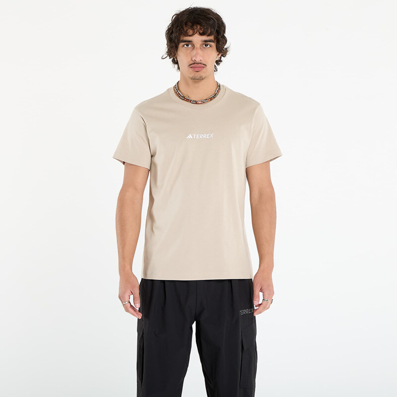 adidas Performance Tričko adidas Terrex Signature AOP Graphic T-Shirt UNISEX Wonder Beige S