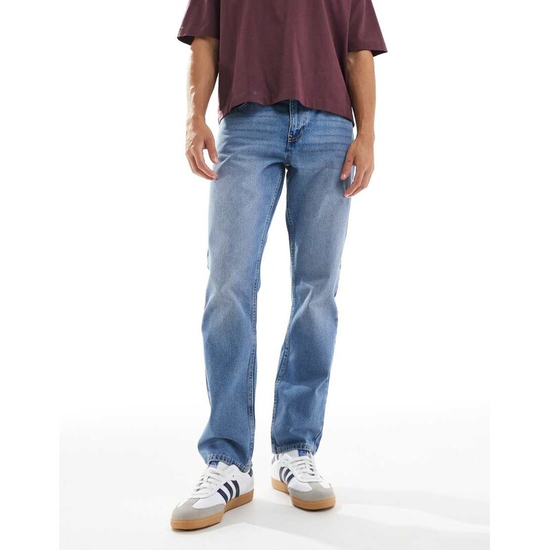 New Look straight fit jeans in authentic blue