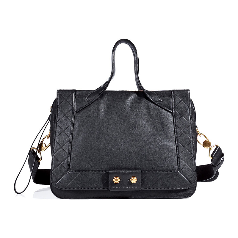 Marc by Marc Jacobs Leather Tote with Quilted Trim