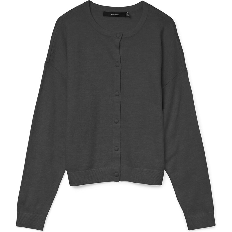 VERO MODA Kardigan VMMARINA tmavě šedá