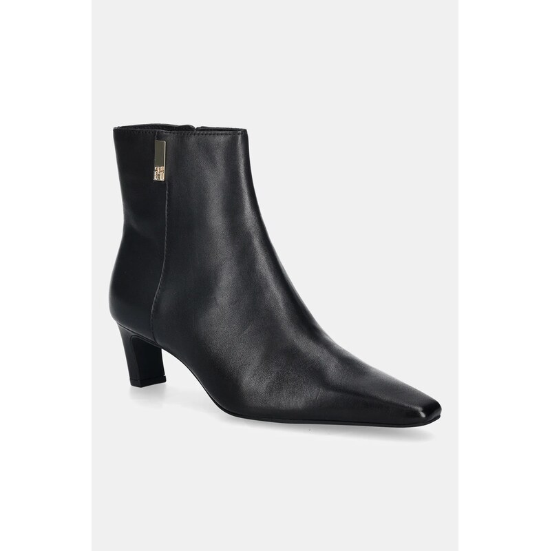 Tommy Hilfiger Kožené kotníkové boty Tommy Hilfiger SQUARE TOE