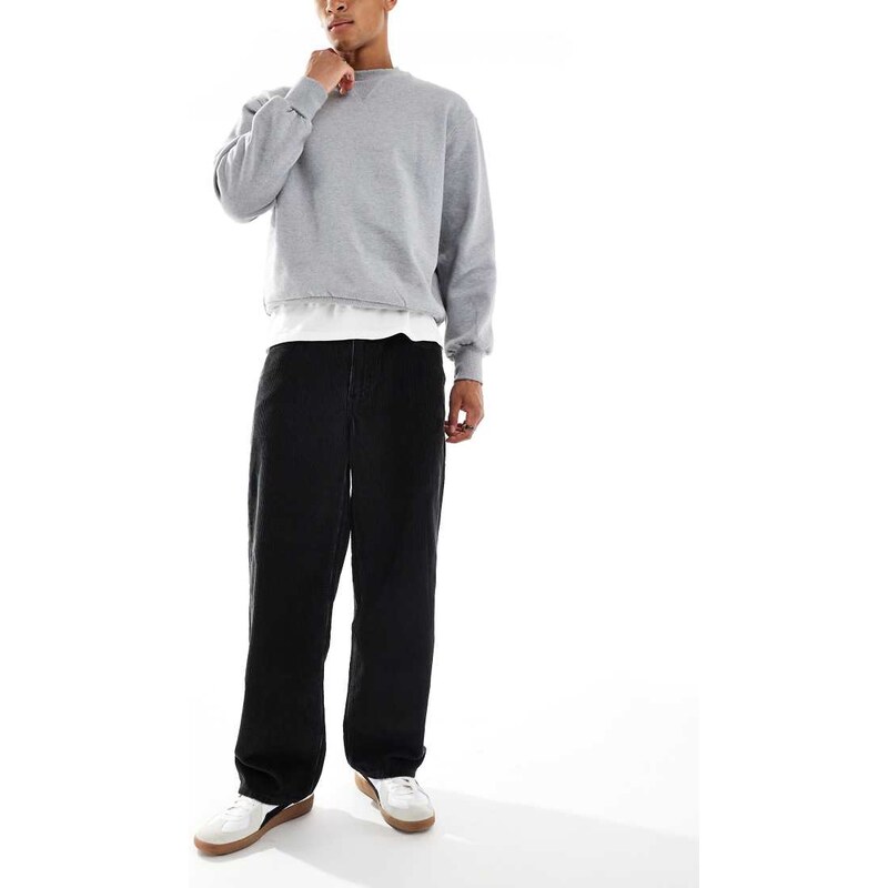 Levis 578 baggy fit cord 5 pocket trousers in black