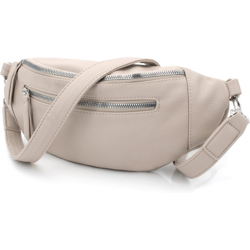 Jennifer Jones Stylová dámská crossbody ledvinka béžová 3153