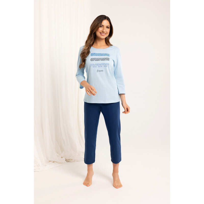 Dámské pyžamo Regina 709 v plné délce 2XL-3XL Z25/26 113456035