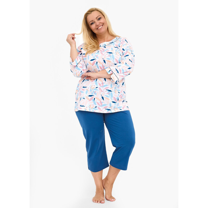 Cornette 732/452 Amelia 2 3/4 3XL-5XL dámské pyžamo