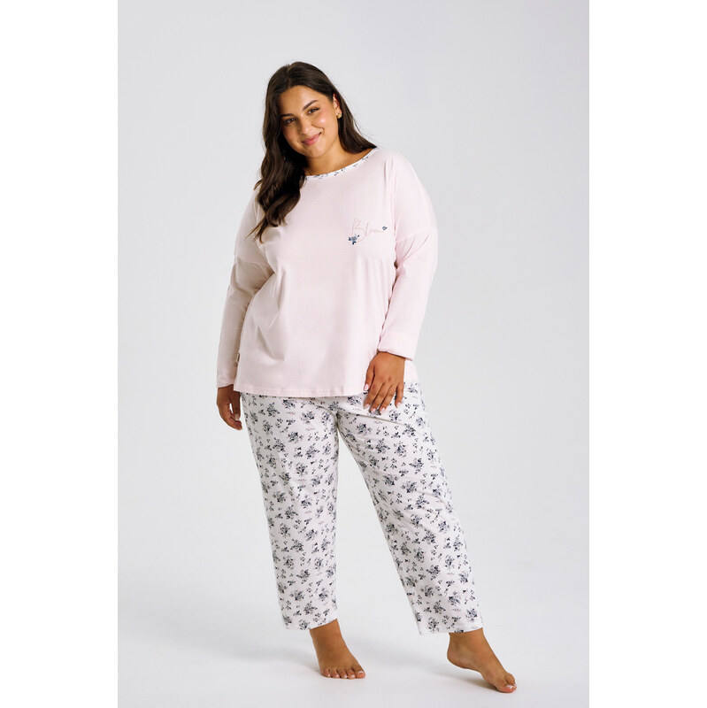 Taro 3466 DÁMSKÉ DLOUHÉ PYŽAMO ELLA 4XL-6XL 113456260