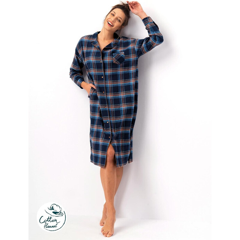 Dámská košile bez knoflíků Key LND 431 B25 long/r S-XL