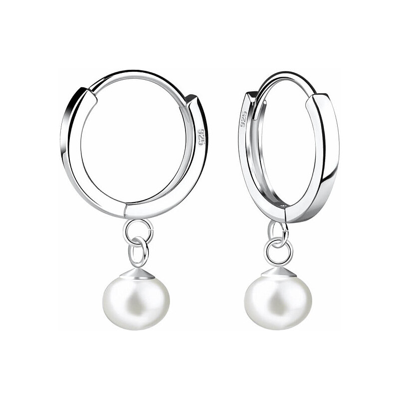 Nefertitis 32862 Stříbrné kruhové náušnice 13 mm PERLA - 1,3 cm, 1,79 108736892