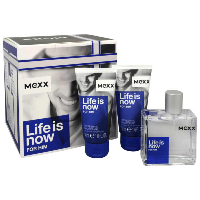 Mexx Life Is Now For Him - EDT 50 ml + sprchový gel 2 x 50 ml
