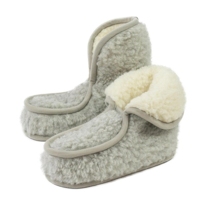 Kampol Ponožky z merino vlny Granny grey light velikost 43-44 106265468