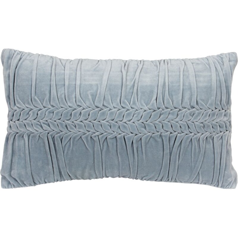 Côté Table Sametový polštář Grey/blue 48x28 cm