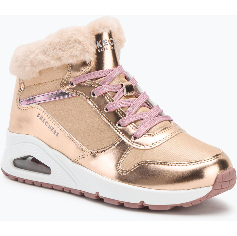 Dětské boty SKECHERS Uno Cozy On Air rose gold