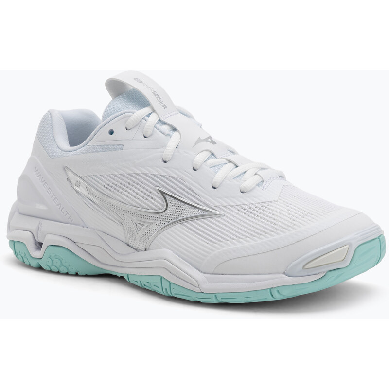 Dámské házenkářské boty Mizuno Wave Stealth 6 white/blue tint