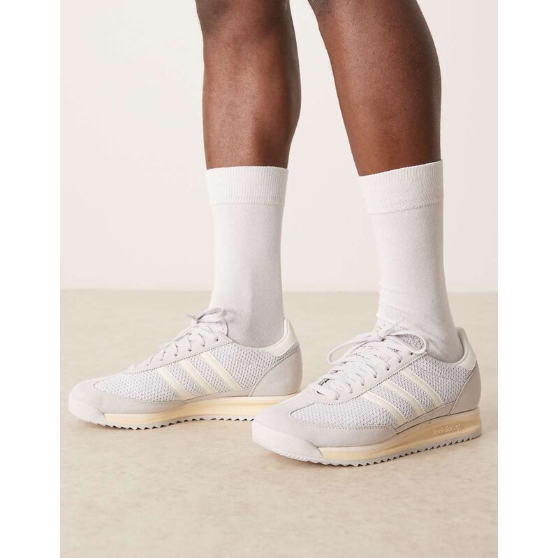 adidas Originals SL 72 RS trainers in light grey and cream